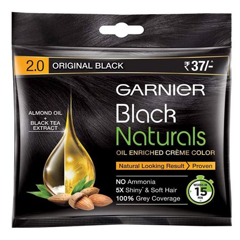 garnier black natural hair colour